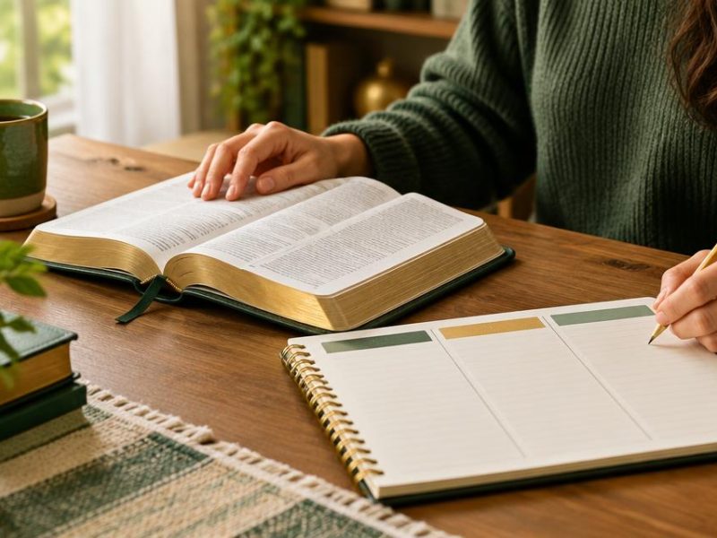 Imagem de destaque do artigo Como Estudar a Bíblia Sozinho: Método Simples em 3 Passos