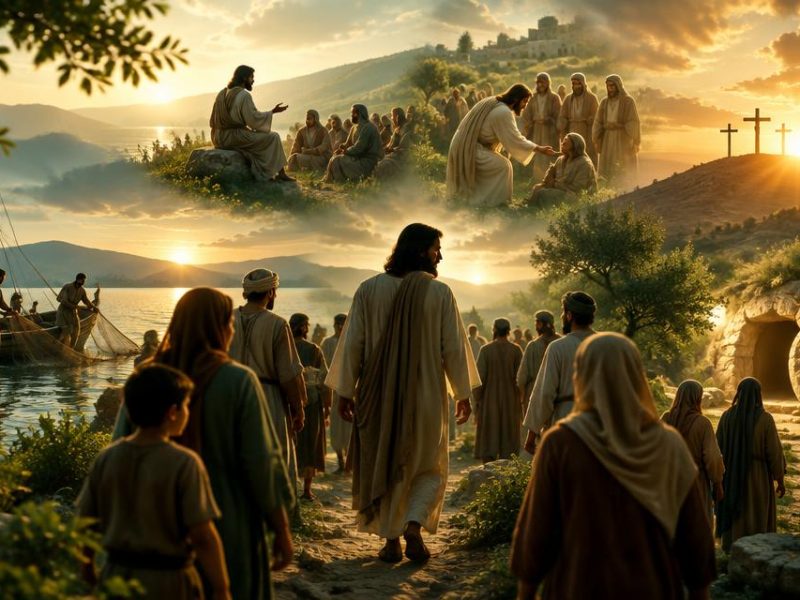 Imagem de destaque do artigo Quem Foi Jesus Cristo? Vida, Ensino, Morte e Ressurreição