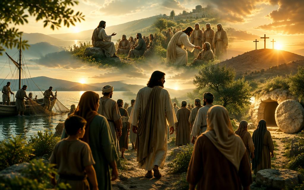 Imagem de destaque do artigo Quem Foi Jesus Cristo? Vida, Ensino, Morte e Ressurreição